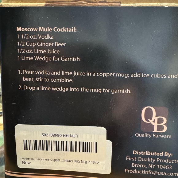 4 Moscow mule 100% copper mug 4 - Picture 7 of 7